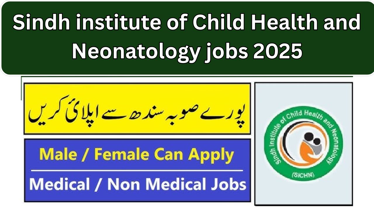 Sindh institute of Child Health and Neonatology jobs 2025