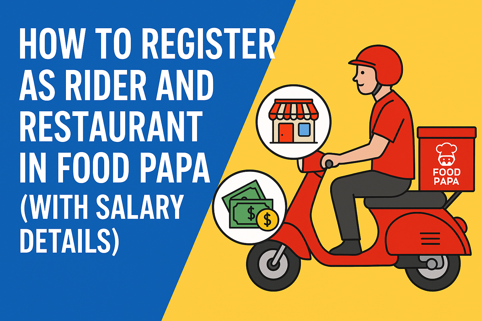 How to Register as a Rider and Restaurant on Food Papa